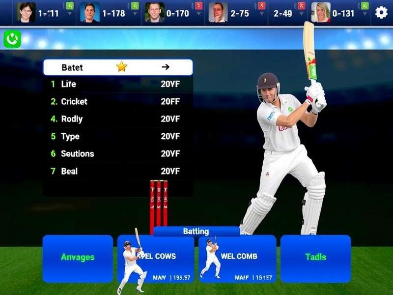 Rahul Cricket All Stars Batting Interface