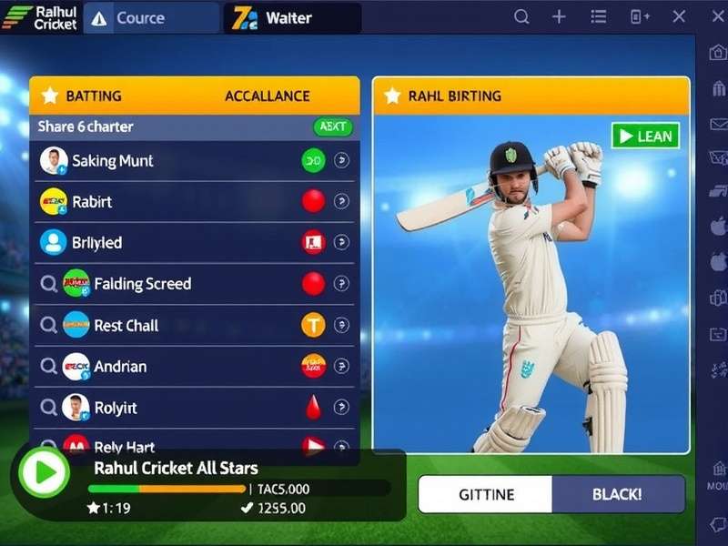 Rahul Cricket All Stars Game Screenshot